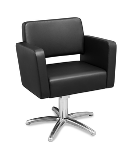 Client’s armchair with square elbow-rests ESTEL (five-ray base)