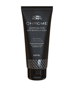 ALPHA HOMME CHROME Hair and Body Gel Shampoo