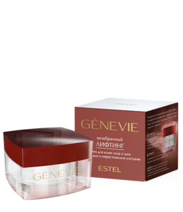 Крем для кожи лица и шеи с пептидами и меристемными клетками «Мембранный лифтинг» GENEVIE